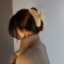Korea Real Otter Hair Clip Female