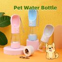 Pet Dog Water Bottle Feeder Bowl Portable Food