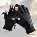 Opened-Finger Gloves Touchscreen Unisex Waterproof Windproof Warm Winter