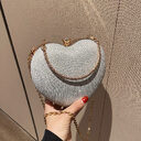 New Fashion Chain Crossbody Explosion Handheld Peach Heart