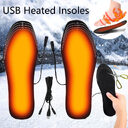 USB Heated Shoes Insoles Can Be Cut Winter