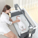 Portable Baby Bed Electric Bassinet Splicing Foldable Newborn