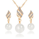 Pearl Stud Necklace Set
