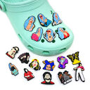 Removable Hole Shoe Cartoon Sticker