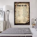 God Wall Art Canvas Print Poster Christian Decoration