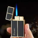 Bao B813 Gas Lighters Metal Langsheng Steel Tone