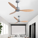 New Scandinavian Industrial Ceiling Fans Without Lights