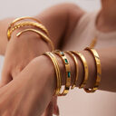 Fashionable And Versatile Gold-plated Stainless Steel Bracelets