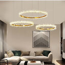 Living Room Crystal Chandelier Modern Style Electroplated Gold