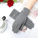 Deerskin Velvet Gloves Autumn And Winter Warm Essential