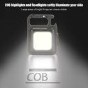 Mini Portable Flashlight Rechargeable Glare COB Keychain Light