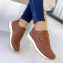 Women Flats Shoes Elastic Band Design Platform Sneakers