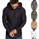 Men Hoodie Sweatshirt Casual Long Sleeve Slim Tops