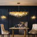 Postmodern Light Luxury Chandelier Water Drop Crystal Lamp