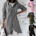 Hoodie Sweatshirt Zipper Hooded Long Sleeve Sweater