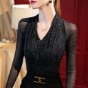 Early Autumn New Long-sleeved Tops Female Fashion Temperament