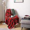Blanket Lambswool Plaid Plain Cover Nap