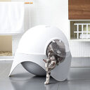 Litter Box Fully Enclosed Snow House Cat Toilet