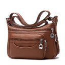 Women Work Bag Multi-pocket Messenger With Zippers Daily