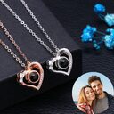 925 Silver Necklace Female Personality Projection Color Photo
