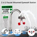 Connected Faucet Eyewash Basin Faucets Wall Mounted Eye