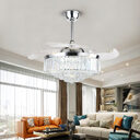 Crystal Fan Lights European Ceiling Living Room Bedroom