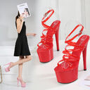Summer 15cm 17cm 20cm Transparent PVC Strap Sandals