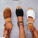 Rivet Sandals Summer Fish Mouth Shoes For Women