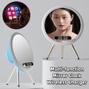 New Multi -function LED Mirror Alarm Clock Wireless