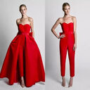 Red Jumpsuit Evening Dresses With