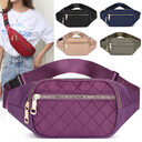 Rhombus Fanny Packs For Women Crossbody Waist Bags