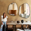 Wind Decorative Mirror Creative Wall-hanging Makeup Net Celebrity