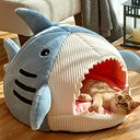 Shark Cat Kennel Dog Warm Yurt Semi-closed Four