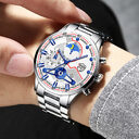 Fashion Men's Calendar Wristwatch Business Quartz Watch Student