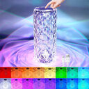 16 Colors LED Crystal Lamp Rose Light Touch