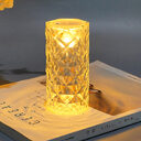 Table Lamp Lighting Rose Atmosphere Crystal Bedside Small