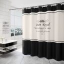 Waterproof Shower Curtain Spring Spun Polyester