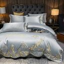Ice Silk Quilt Sets Bed Sheets Bedding Four-piece