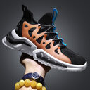 Fashion Black Sneakers Men's Non Slip Gym Running
