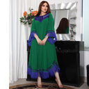 Morocco Women Sequins Tassel Muslim Abaya Kaftan Evening