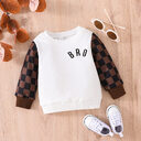 Infants And Toddlers Fall Long-sleeved Tops Fashion Plaid
