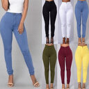 Casual Pants For Women High Waist Stretch Slim