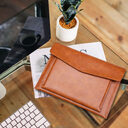 A4 File Bag Contains Large Capacity Double-layer Leather