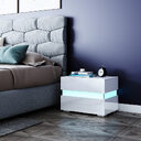 Modern Minimalist Two Drawer Chest Middle Storage Furniture