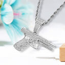 New Necklaces Hip-hop Creative Diamond Inlay
