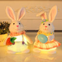 Easter Cartoon Cute Newspaper Egg Radish Luminous Rabbit