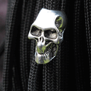 Outdoor Knife Pendant Zinc Alloy Hand-knitted Accessories Skull