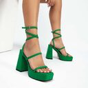 Strap Sandals Women High Heel Chunky Shoes Fashion