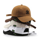Adjustable Cap Letter R Embroidery Unisex Baseball
