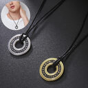 Vintage Nordic Rune Necklaces For Men Stainless Steel